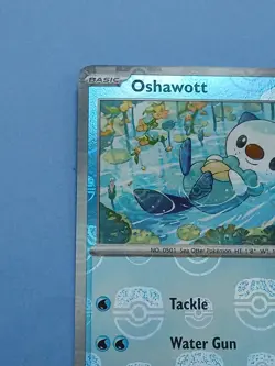 Pokemon Scarlet & Violet White Flare Oshawott 021/086 Reverse Rare Masterball - Image 2