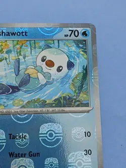 Pokemon Scarlet & Violet White Flare Oshawott 021/086 Reverse Rare Masterball - Image 3