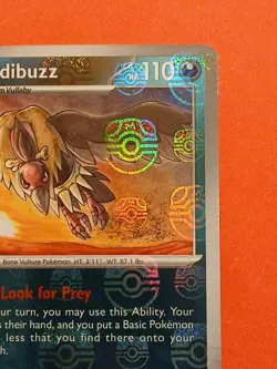 Pokemon Scarlet & Violet White Flare Mandibuzz 064/086 Reverse Rare Masterball - Image 3