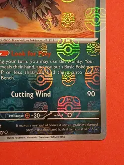 Pokemon Scarlet & Violet White Flare Mandibuzz 064/086 Reverse Rare Masterball - Image 4
