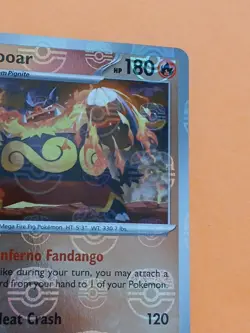 Pokemon Scarlet & Violet White Flare Emboar 013/086 Reverse Rare Masterball - Image 3