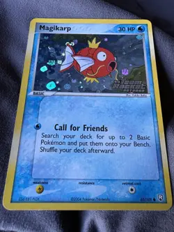 Pokemon TCG Magikarp 65/100 Reverse Holo Stamped EX Team Rocket Returns NM - Image 2