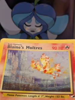 Pokemon TCG Blaine's Moltres Gym Heroes 1/132 WotC Vintage 2000 Holo Rare - LP - Image 2