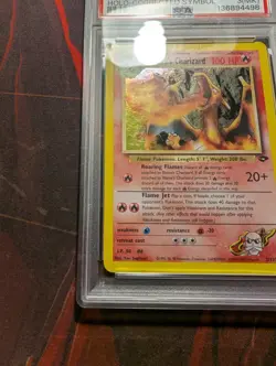 2000 POKEMON GYM CHALLENGE #2/132 BLAINE'S CHARIZARD HOLO PSA 3(MK) - Image 4