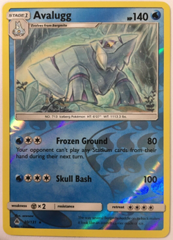 POKEMON AVALUGG 30/131 FORBIDDEN LIGHT RARE REVERSE HOLO NEAR MINT - Image 1