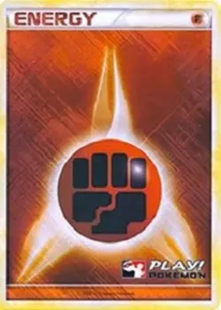 Fighting Energy - 2010 Crosshatch Holo Play! Pokemon Promo NM, English Pokemon P - Image 1