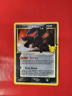Pokemon TCG Umbreon Gold Star 17/17 Celebrations 25th Anniversary NM/M - Image 3