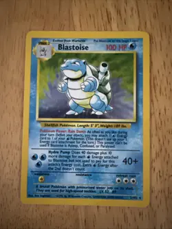 Pokemon 1999 Base Set Blastoise Holo Rare 2/102 LP- - Image 1