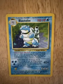 Pokemon 1999 Base Set Blastoise Holo Rare 2/102 LP- - Image 3