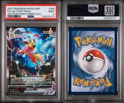 2021 Pokemon Jolteon VMAX #SWSH184 Promo Premium Collection PSA 9 Mint - Image 3