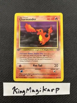 Pokemon TCG Charmander Team Rocket 50 Regular 1st Edition Common - Image 1