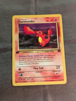 Pokemon TCG Charmander Team Rocket Set 50/82 First Edition Lightly Played Common - Image 1