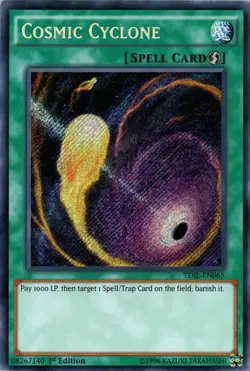 Yugioh! LP Cosmic Cyclone - TDIL-EN065 - Secret Rare - 1st Edition Lightly Playe - Image 1
