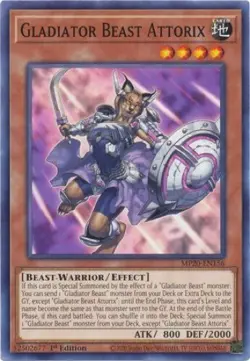 3 x Gladiator Beast Attorix (MP20-EN156) - Common - 1st Edition - Image 1