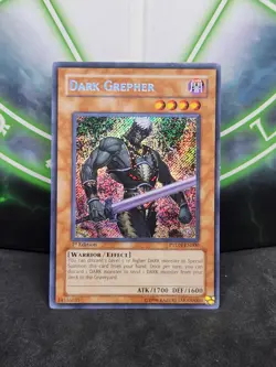 Yugioh Dark Grepher PTDN-EN000 Secret Rare 1st Edition LP - Image 1