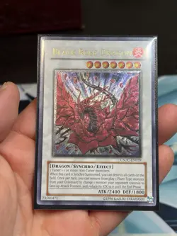 Yu-Gi-Oh! Ultimate Rare Black Rose Dragon Crossroads of Chaos VERY LIGHT PLAY - Image 2
