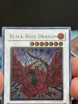 Yu-Gi-Oh! Ultimate Rare Black Rose Dragon Crossroads of Chaos VERY LIGHT PLAY - Image 3