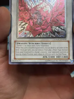 Yu-Gi-Oh! Ultimate Rare Black Rose Dragon Crossroads of Chaos VERY LIGHT PLAY - Image 4