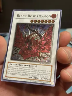 Yu-Gi-Oh! Ultimate Rare Black Rose Dragon Crossroads of Chaos VERY LIGHT PLAY - Image 5