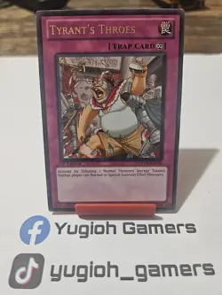 Yu-Gi-Oh Tyrant's Throes PHSW 1st Edition Rare Light Played - Image 1