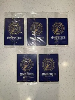 Set Of 5 Sealed Promo One Piece Card Treasure Booster Monkey.D.Luffy ST10-006 - Image 2