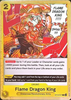 One Piece TCG - Einzelkarte - ST13-017 Flame Dragon King C/EN/NM - Image 1