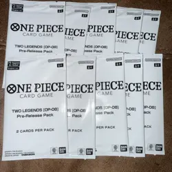 10x One Piece Two Legends OP08 Pre-Release Pack - Sealed - Image 1