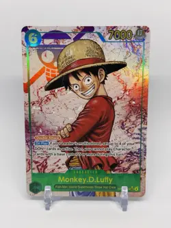 Monkey D Luffy SEC Alt Art OP13-118 Carrying On His Will One Piece - Image 1