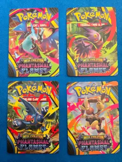 Phantasmal Flames Trainer Tips Art Card Set [4] - Pokemon Mega Evolution TCG - Image 1