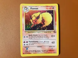 Flareon 3/64 Jungle Set Holo Rare WOTC Vintage 1999 TCG Card LP/NM Pokemon Card - Image 1