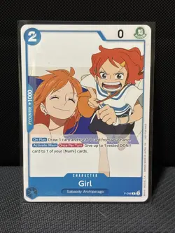 Nami Girl P-096 One Piece Prerelease Participation Fan Letter Promo English Card - Image 1