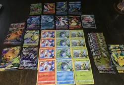 Lot of 39 Pokemon Jumbo Card Collection Charizard GX, Pikachu V, Sylevon & More - Image 1