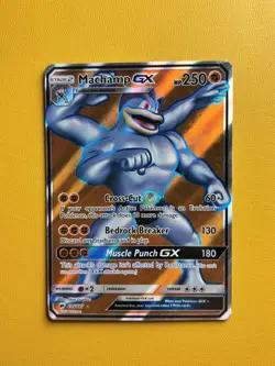 Pokemon Card Machamp GX Full Art SM Burning Shadows 135/147 Near Mint Condition - Image 1