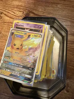 Tin Full Of Gx And Halo Rare Pokekon Cards Collection Haul - Image 1