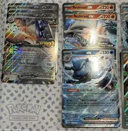 Pokemon Jumbo 10 Card Lot! Blastoise ex, Victini + more! - Image 2
