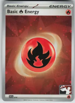 Pokemon TCG Basic Fire Energy - (Cosmos Holo) Common Prize Pack Series Cards 01 - Image 1