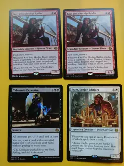 MTG Card. AER rares x4 2x KariZev,skyship Raider, Sram, Yahenni's Expertise - Image 1
