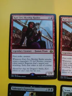 MTG Card. AER rares x4 2x KariZev,skyship Raider, Sram, Yahenni's Expertise - Image 2