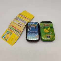 2 x Pokemon Tins with Cards (#H1/19) - Image 1