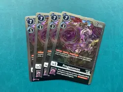 Proganomon EX8-051 Playset Chain of Liberation Digimon Card Game x4 - Image 1