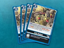 Zofr Kabus EX8-070 Playset Chain of Liberation Digimon Card Game x4 - Image 1