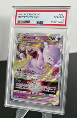 Pokemon 2022 PSA 10 Mewtwo VStar Pokemon Go 031/078 Card - Image 2