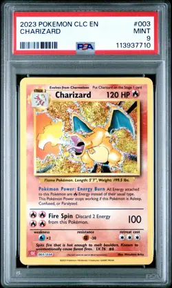 PSA 9 MINT Charizard Classic Collection CLC EN Holo Pokemon Card 003/034 - Image 1