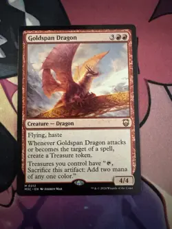 ~ Goldspan Dragon ~ NM ~ Commander: Modern Horizons 3 ~ MTG ~ - Image 1
