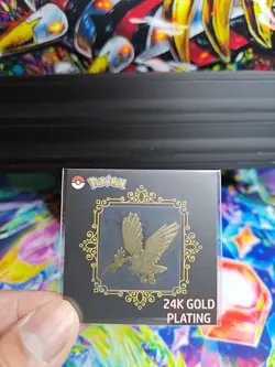 Pokemon 24K Gold Plated Cards Lot of 3 Scyther, Bulbasaur, Fearow - Authentic 🔥 - Image 4