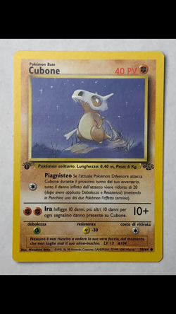LOT of 5- RARE Italian 1st Edition Edizione Jungle Pokemon cards Cubone Rhydon.. - Image 4