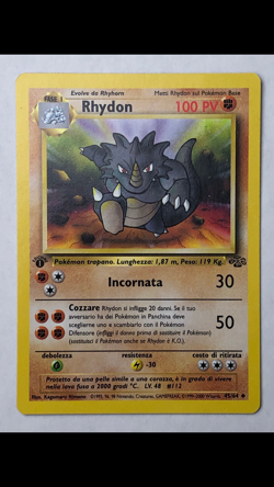 LOT of 5- RARE Italian 1st Edition Edizione Jungle Pokemon cards Cubone Rhydon.. - Image 5