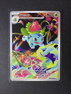 Pokemon Ivysaur Mega Evolution Illustration Rare Full Art Holo Card 134/132 - Image 1