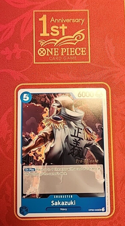 SAKAZUKI OP06-046 PRE-RELEASE, 2024 ONE PIECE CARD GAME, OP06 - WINGS - Image 1