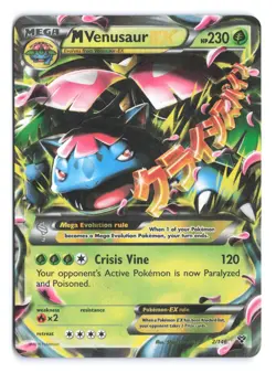 Mega Venusaur EX 2/146 XY Base Set Ultra Rare Holo Pokemon Card - Image 1
